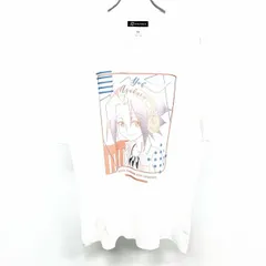 【新品/訳アリ】[印象NB] arma bianca アルマビアンカ Tシャツ メンズ XL 白 綿100% SHAMAN KING lette-graph TV TVアニメ シャーマンキング 麻倉葉 半袖のサムネイル