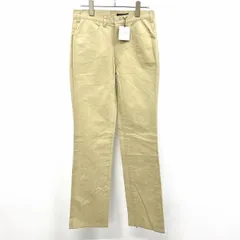 【新品/訳アリ】[印象NB] MEN'S BIGI HALF MOON メンズビギ ハーフムーン パンツ メンズ 4 ベージュカーキ 綿100% ジップフライ 無地 僅かにフレア アンフィニッシュドのサムネイル