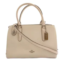 コーチ COACH ブルックリン キャリーオール 2WAYバッグ ショルダー レザー ロゴ ベージュ 56839 /FF