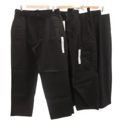 ジーユー GU タグ付き 24SS～25AW パンツ 3点セット カーゴ ワイド スラックス XL 黒 ブラック /FF