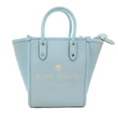ケイトスペード KATE SPADE エラ ミニ トート 2WAY ショルダー ハンドバッグ レザー ロゴ 水色 ライトブルー /FF