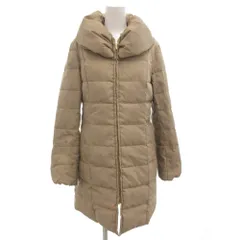 エニィファム anyFam 18AW ツイルダウンロングコート ジップアップ  ショールカラー 2 ベージュ CMFXYW0600 /GVのサムネイル