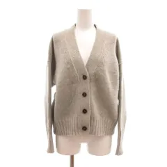 マカフィー MACPHEE トゥモローランド ニット カーディガン カシミヤ混 Vネック 厚手 S グレー /UO