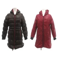 フィラ FILA GOLF フーデッド リバーシブルダウンコート ロング S トープ パープル /UO