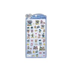 【新品】 クラックス CRUX うるちゅる ポップシール ディズニー ドナルド＆デイジー ぷっくり 立体 スマホデコ 推し活 0