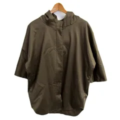 ダブルスタンダードクロージング ポンチョ風ジャケット アウター レディース ﾌﾘｰサイズ チャコール DOUBLE STANDARD CLOTHING 【中古】のサムネイル