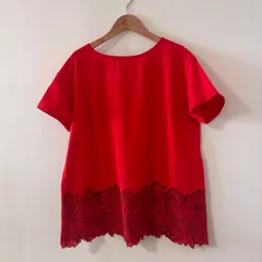 (26149)　HIROKO BIS ヒロコビス　半袖 刺繍入り チュニックのサムネイル