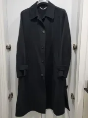 メンズ SONGZIO ソンジオメンズ トレンチ ステンカラーコート ブラック