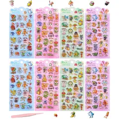 【新品】 CHALAN シール イタリアン ブレインロット ステッカー 8枚セット ぷっくり 立体 約200個 手帳用 ご褒美 3D デコシール トゥントゥントゥンサフール DIY キャラクター モンスター Italian brainrot Tung Sahu