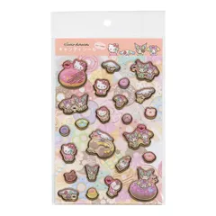 【新品】 キャンディシール ストーン付き サンリオキャラクター【ドーナツデザイン】 001786-53 0