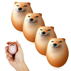 【新品】 【4個セット、柔らかい】Sediven Shibako(シバコ) スクイーズおもちゃ 犬用スクイーズエッグ ストレス解消 柴犬 たまご 犬用エッグトイ クリエイティブ 柴子スクイーズトイ 握る 知育玩具動物 景品 おもしろ 誕生日 プレゼント 減 1