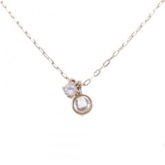 スタージュエリー 18K レインボームーンストーン ゴールドネックレス