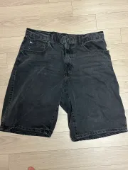 ザラ ブラックデニム バミューダ パンツ 36