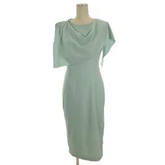 DINT ドレス ワンピース ひざ丈 グリーン UK10 ■GY12