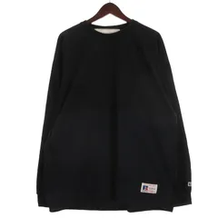 ユナイテッドアローズ UNITED ARROWS SONS × RUSSELL ATHLETIC Tシャツ カットソー 長袖 ブラック L