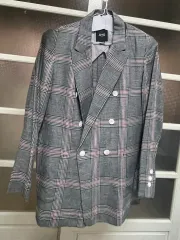 グレー チェック スーツ ジャケット グレー 季節の変わり目 ジャケット