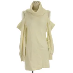 スナイデル SNIDEL 24AW シースルーショルダー ミニ ニット ワンピース SWNO245007 アイボリー ONE ■FF