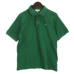 ラコステ LACOSTE ポロシャツ 半袖 グリーン US L ■GY35