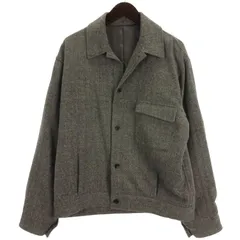 ナノユニバース nano universe LB.03 ヘリンボーンショートブルゾン ジャケット 上着 グレー M