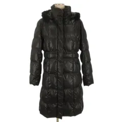 ノックスヴィレッジ Knox village 中綿 コート ファー 9 ブラック 260122E ■GY99