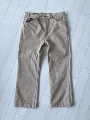 USA リヴァイ 517 90s ブーツカット オレンジタブ ベージュ デニムパンツ リー