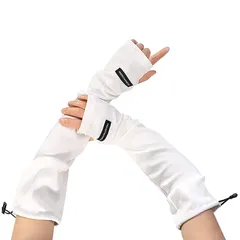 【新品】 ZHEJIA アームカバー 夏 アームスリーブ 腕カバー 滑り止め 吸汗速乾 日焼け止め 紫外線防止 冷感 速乾 スポーツ 運動用 野球 スポーツ活動用 ランニング サイクリング メンズ レディース 男女兼用 ホワイト（2枚1組） 1