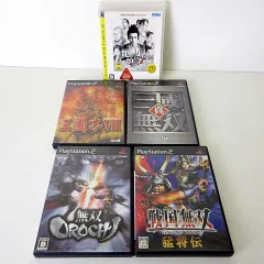 KOEI プレステ2 PS2 PS3プレイステーション2 ソフト 5枚 セット 三国志7 戦国無双 猛将伝 無双OROCHI 真 三國無双 龍が如く 見参