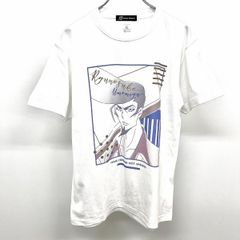 [신품] [인상 N] arma bianca SHAMAN KING 샤먼 킹 우메미야 류노스케 lette-graph 반소매 T 셔츠 애니메이션 둥근 목면 100 % XL 화이트 여성