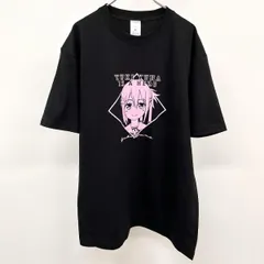 【新品】[印象N] arma bianca アルマビアンカ Tシャツ メンズ XL ピンク ピンク×黒 綿100% KADOKAWA アニメ 結城友奈は勇者である 大満開の章 ゆうきゆうな 半袖のサムネイル
