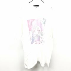 [신품] [인상 N] arma bianca T 셔츠 SHAMAN KING 샤먼 킹 아이언 메이든 쟌느 lette-graph 반소매 면 100% XXXL 3XL 4L 화이트 맨즈