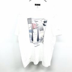 [신품] [인상 N] arma bianca T 셔츠 TV 애니메이션 SHAMAN KING 샤먼 킹 패치족 실바 lette-graph 반소매 면 100% XXL 2XL 3L 화이트 맨즈
