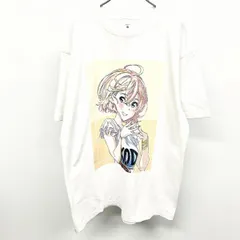 【新品】[印象N] arma bianca アルマビアンカ Tシャツ メンズ XL 2L LL 白 綿100% TVアニメ 週刊少年マガジン かのかり 彼女お借りします 七海麻美 Ani-Art 半袖のサムネイル