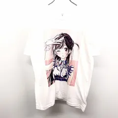 【新品】[印象N] arma bianca アルマビアンカ Tシャツ メンズ L 白 綿100% TVアニメ 週刊少年マガジン 彼女お借りします かのかり 水原千鶴 Ani-Art第2弾 丸首 半袖のサムネイル