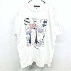 [신품] [인상 N] arma bianca T 셔츠 애니메이션 SHAMAN KING 샤먼 킹 패치족 실바 lette-graph 반소매 면 100% XXL 2XL 3L 화이트 레이디스