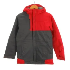 コロンビア Columbia 中綿 ジャケット バイカラー アウトドアウェア ジュニア レッド グレー 260213E
