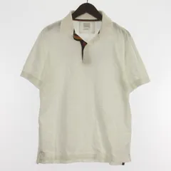 ポールスミス PAUL SMITH ポロシャツ 半袖 ホワイト L ■GY12