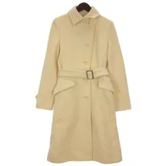 23区 オンワード樫山 ステンカラー コート アンゴラミックス アイボリー 40 ■GY12