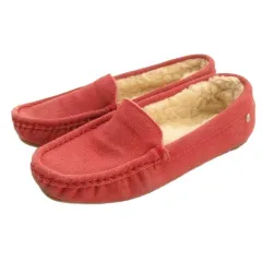 エミュー emu モカシン シューズ スエード 7 ピンク系 260316E 靴