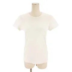 モンクレール MONCLER ロゴパッチ付き コットン Tシャツ カットソー 半袖 クルーネック ホワイト S