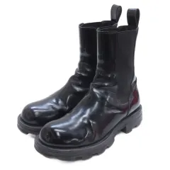 ディーゼル DIESEL D-HAMMER CH W サイドゴア ブーツ レザー 25.5cm ブラック