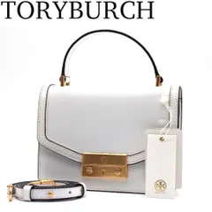 【未使用級】TORYBURCH ジュリエットミニ ハンドバッグ 2way 白色