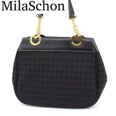 【極美品】mila schon ミラショーン ハンドバッグ ミニバッグ ブラック