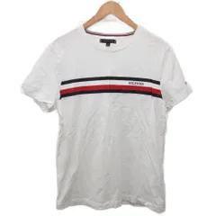 トミーヒルフィガー TOMMY HILFIGER Tシャツ 半袖 カットソー ロゴ L 白 ホワイト