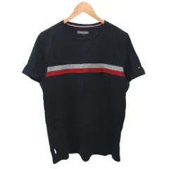 トミーヒルフィガー TOMMY HILFIGER Tシャツ 半袖 カットソー トリコロール L ダークネイビー