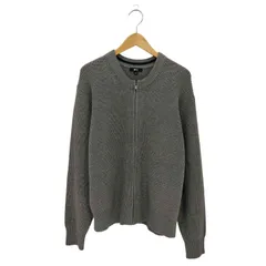 ユニクロシー UNIQLO：C クルーネックフルジップカーディガン メンズ  L