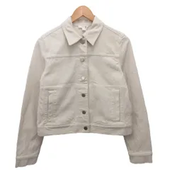 コス COS タグ付き ボクシーデニムジャケット ブルゾン 短丈 クロップド 34 アイボリー