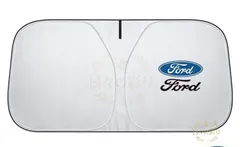 140cm*70cm フォード Ford ロゴ フロントサンシェード ワンタッチフロントシェード フロントガラス サンシェード 紫外線対策 収納袋付 折りたたみ式 モンデオ TIERRA RS mustang ST RACING v102gbのサムネイル
