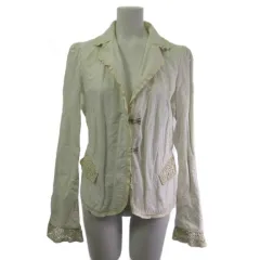 デュアルヴュー ジャケット レース ナイロン コットン オフホワイト 42 