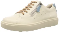 新品 [アキレスソルボ] スニーカー ウォーキングシューズ 本革 ファスナー付き レディース 3E ASC 4290 オフホワイト 24.5 cm 3E