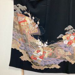 №1の逸品&希少&極美品【正絹 和装小物 着物 振袖 留袖 和 訪問着 黒